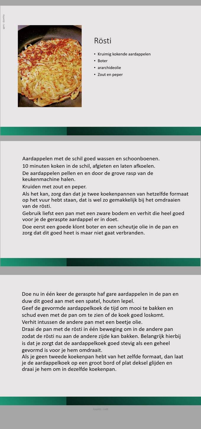 Recept Rösti