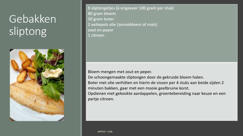 Recept gebakken sliptong