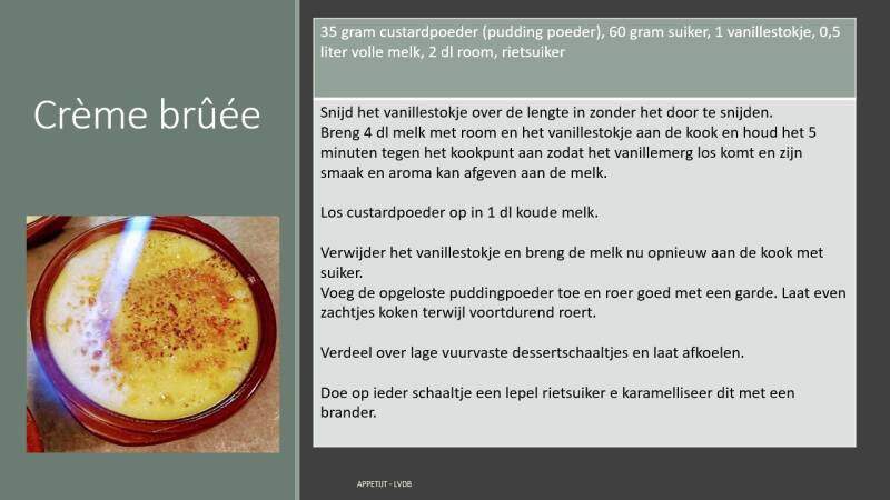 Recept Crème brûée