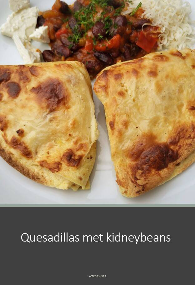 Quesadillas met kidneybeans