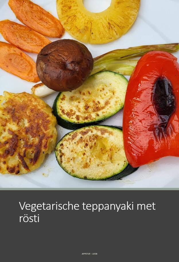 vegetarische teppanyaki met rösti