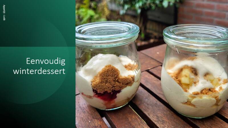 Eenvoudig winterdessert