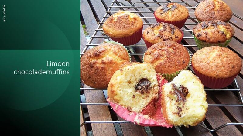Limoen-chocolademuffins