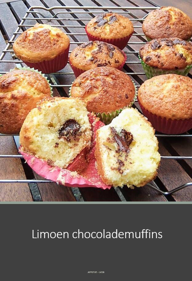 Limoen chocolademuffins