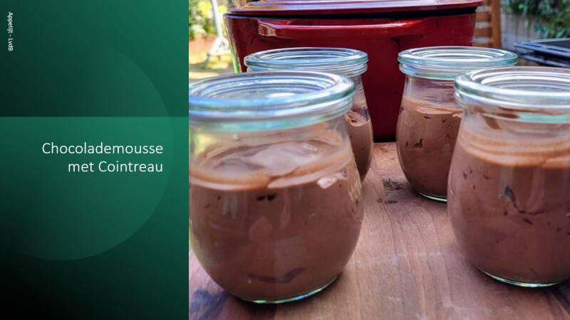 Chocolademousse met Cointreau