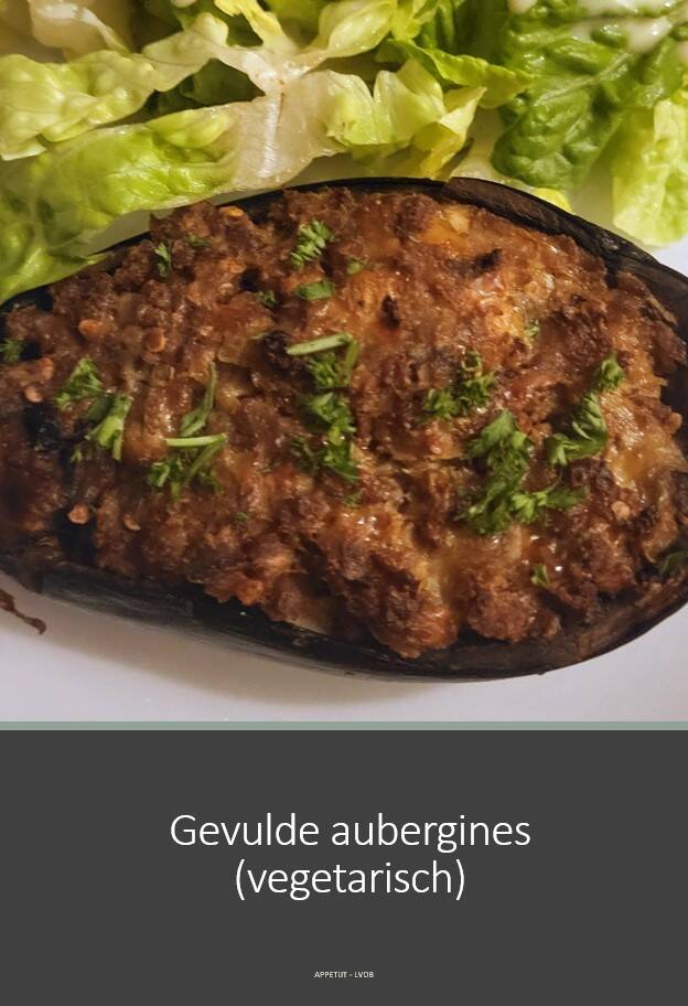 Gevulde aubergines (vegetarisch)
