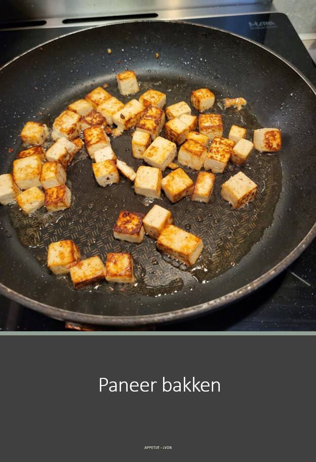 Paneer bakken