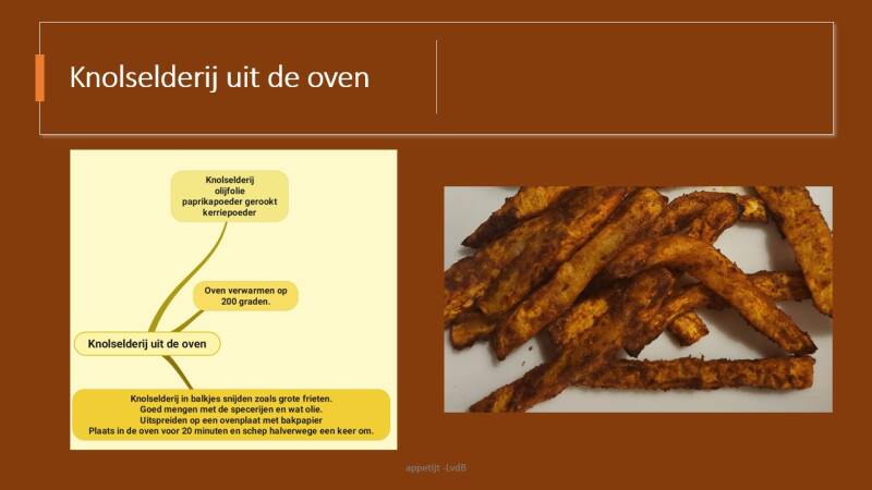 Knolselderij uit de oven
