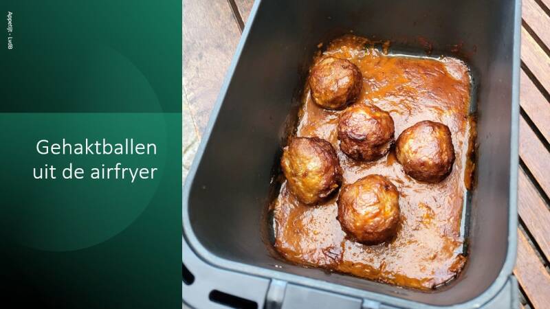 Gehaktballen uit de airfryer