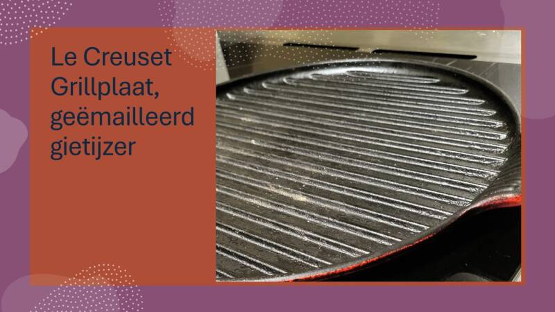 Le Creuset grillplaat, geëmailleerd gietijzer