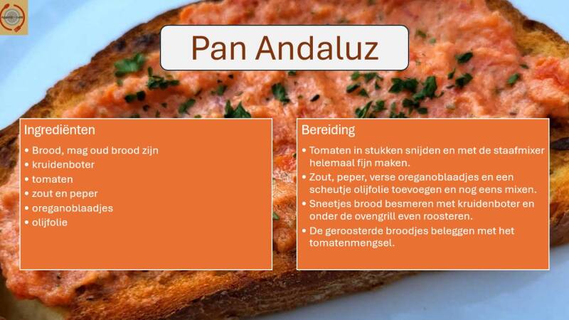 Pan Andaluz, ingrediënten en bereiding