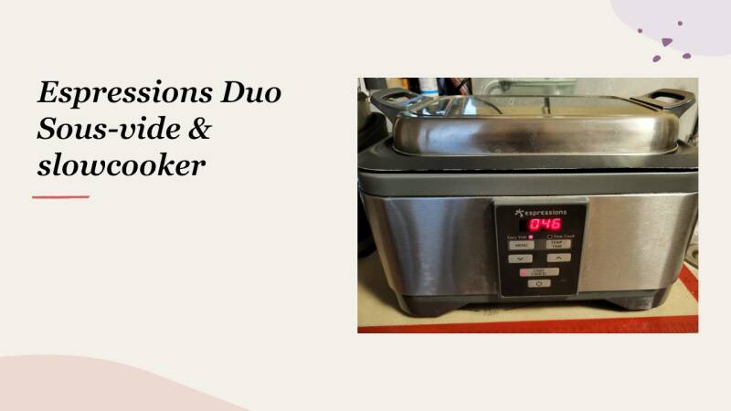 Espressions Duo Sous-vide & slowcooker