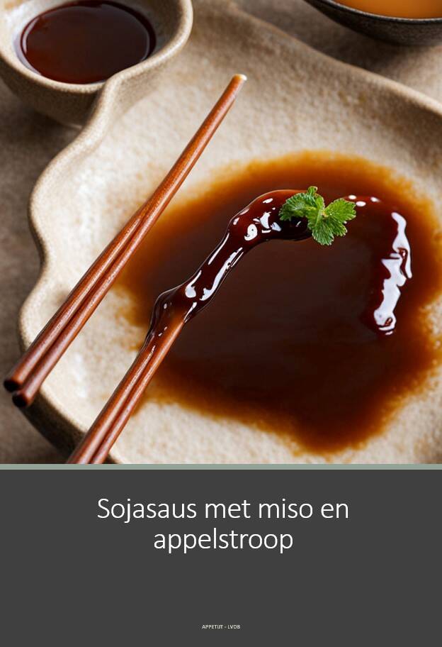 Sojasaus met miso en appelstroop