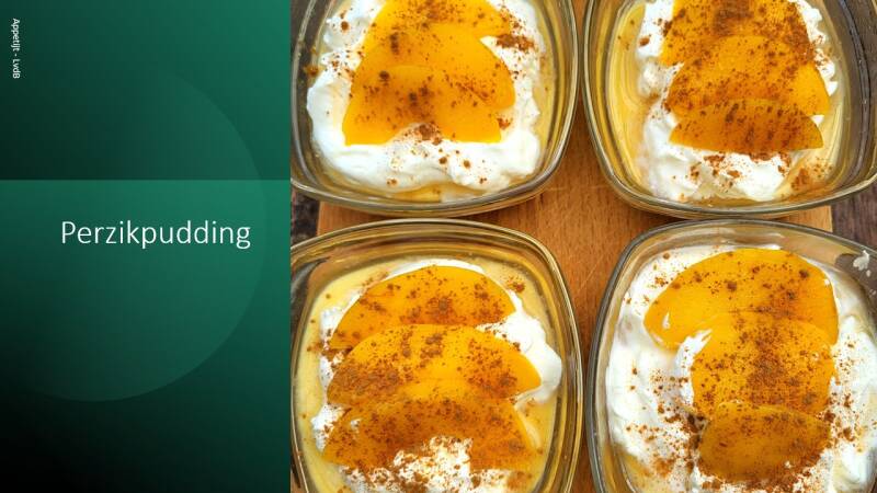 Perzikpudding