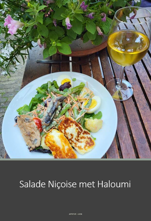 Salade Niçoise met Haloumi 