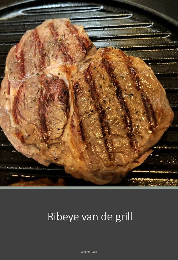 Ribeye van de grill