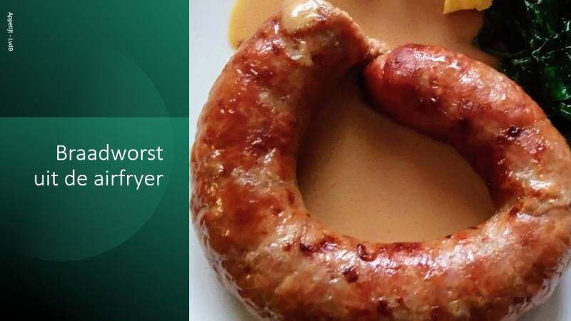 Braadworst uit de airfryer