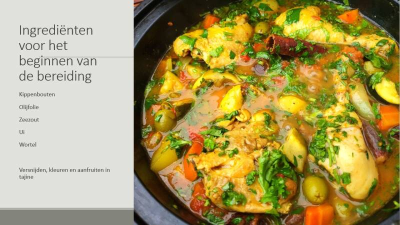 Ingrediënten voor het beginnen van de bereiding