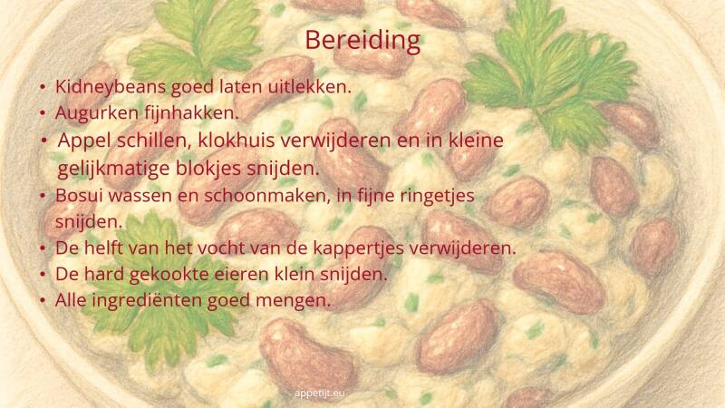 Bereiding