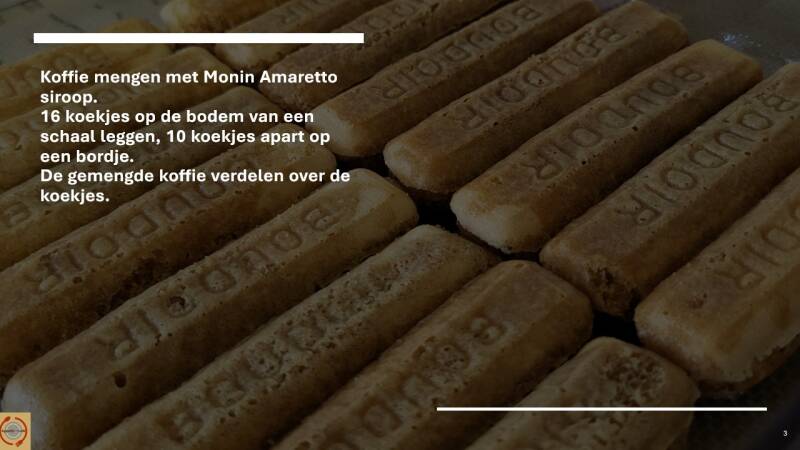 Tiramisu (zonder ei, zonder alcohol)