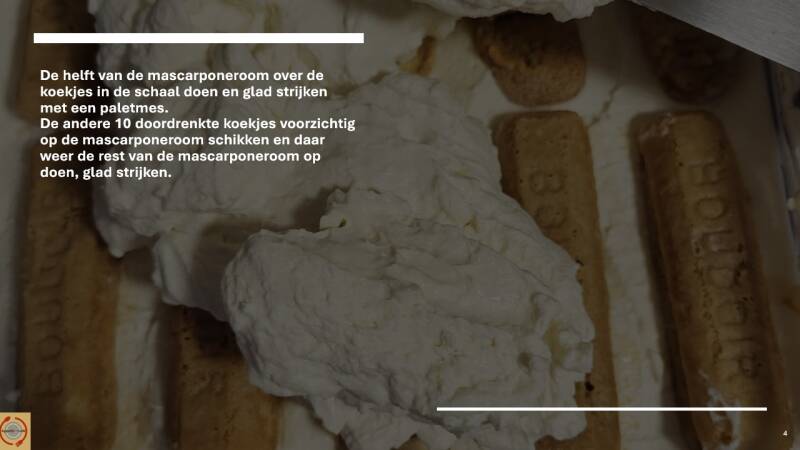 Tiramisu (zonder ei, zonder alcohol)