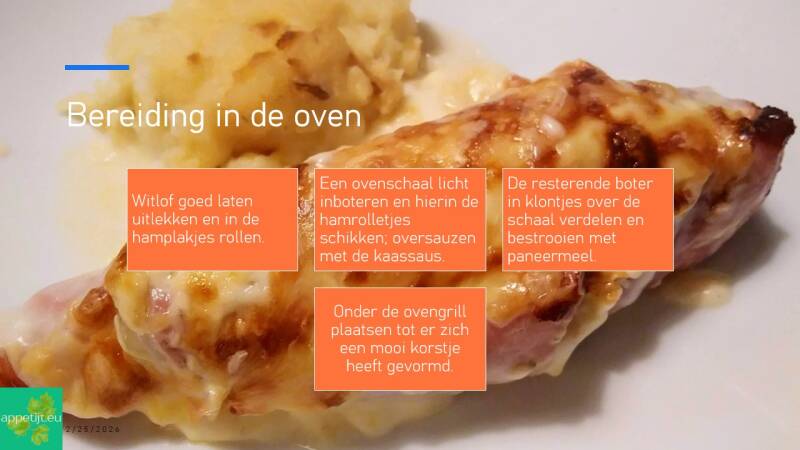 Bereiding in de oven