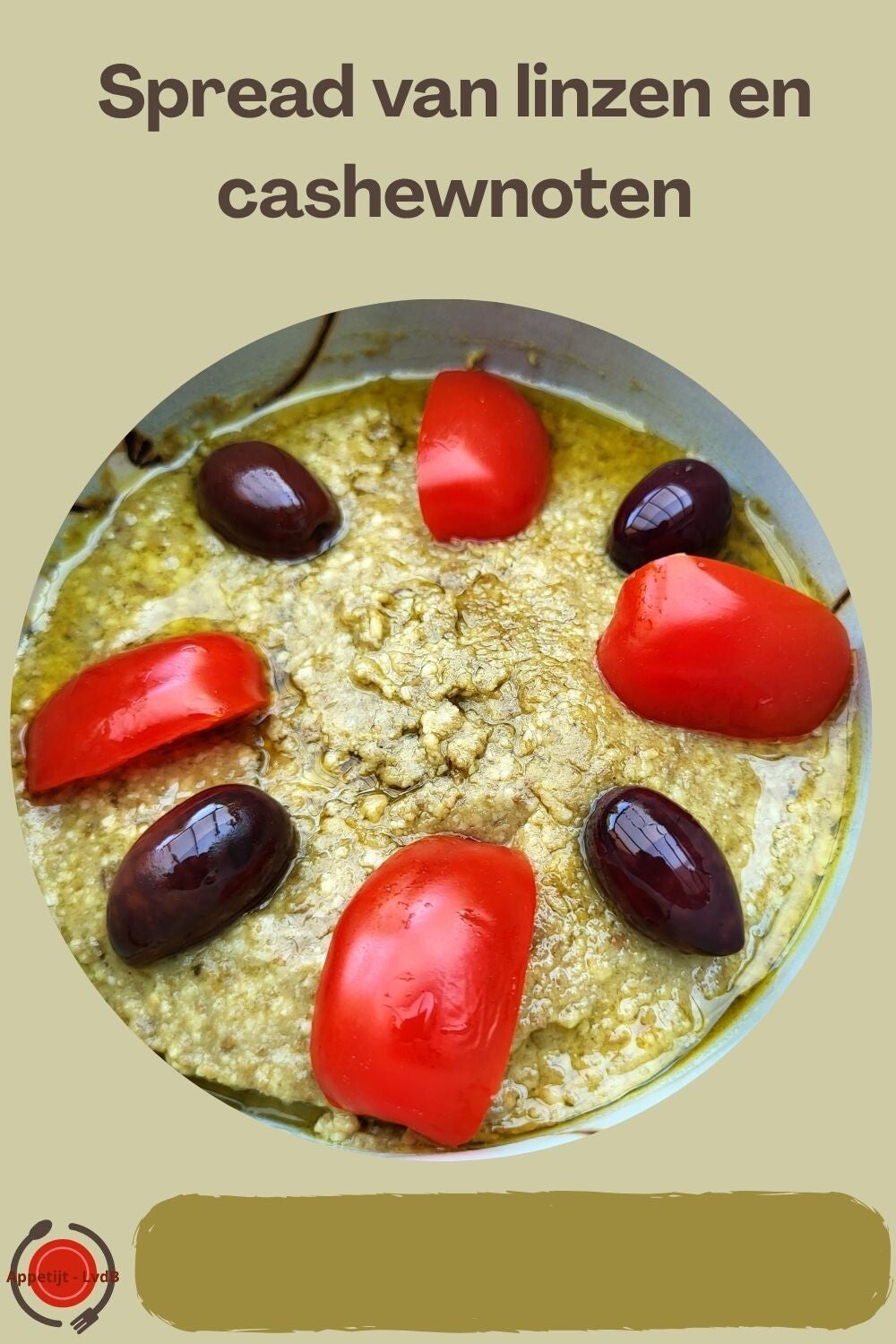 Spread van linzen en cashewnoten