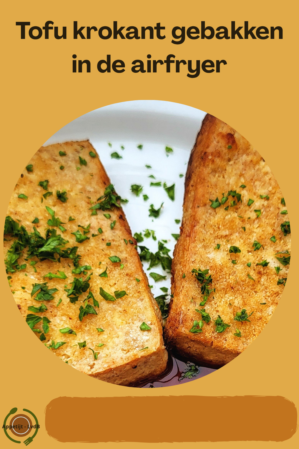 Tofu krokant gebakken in de airfryer