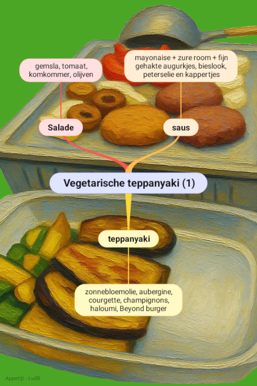 Vegetarische teppanyaki