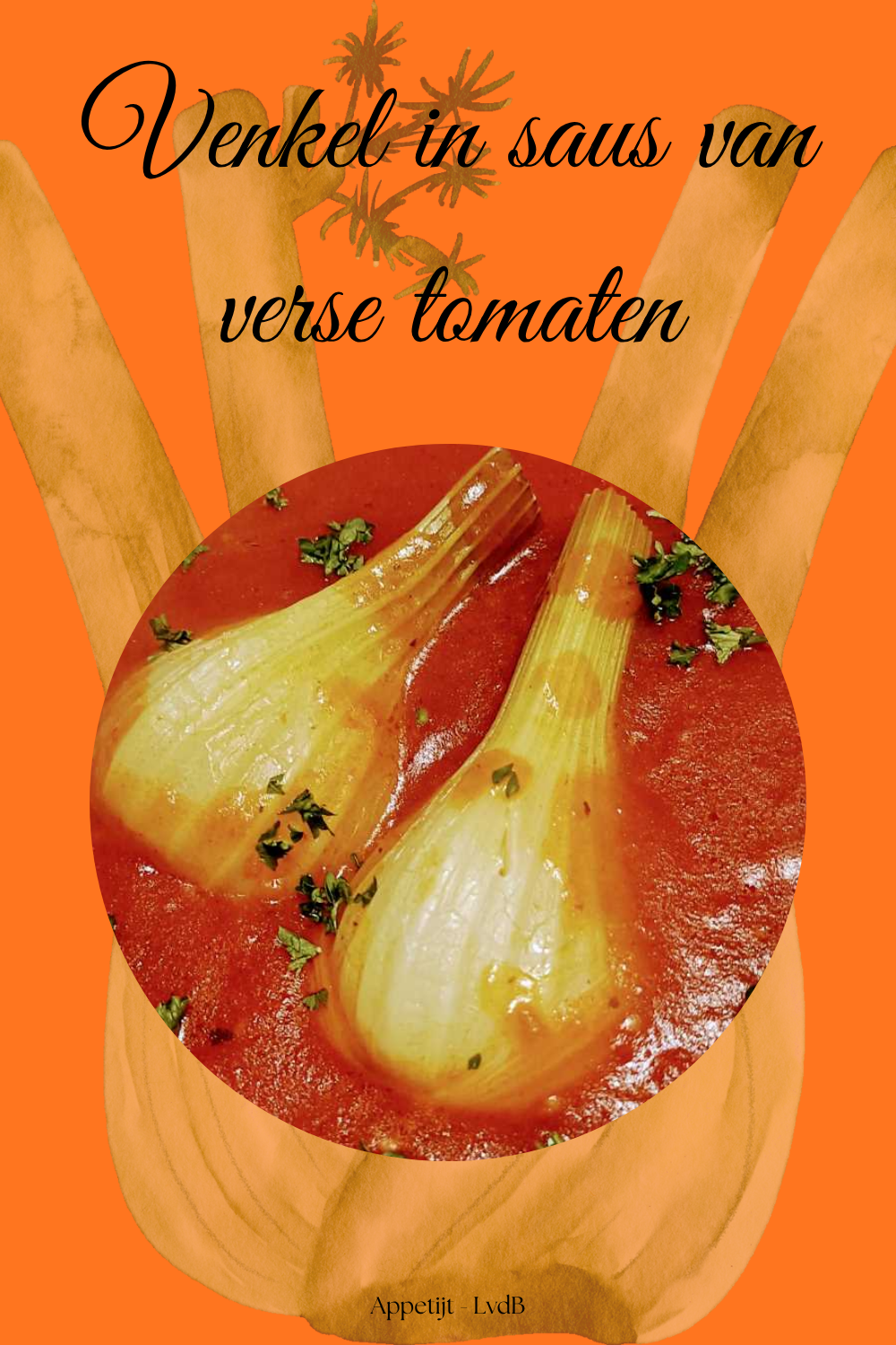 Venkel in saus van verse tomaten