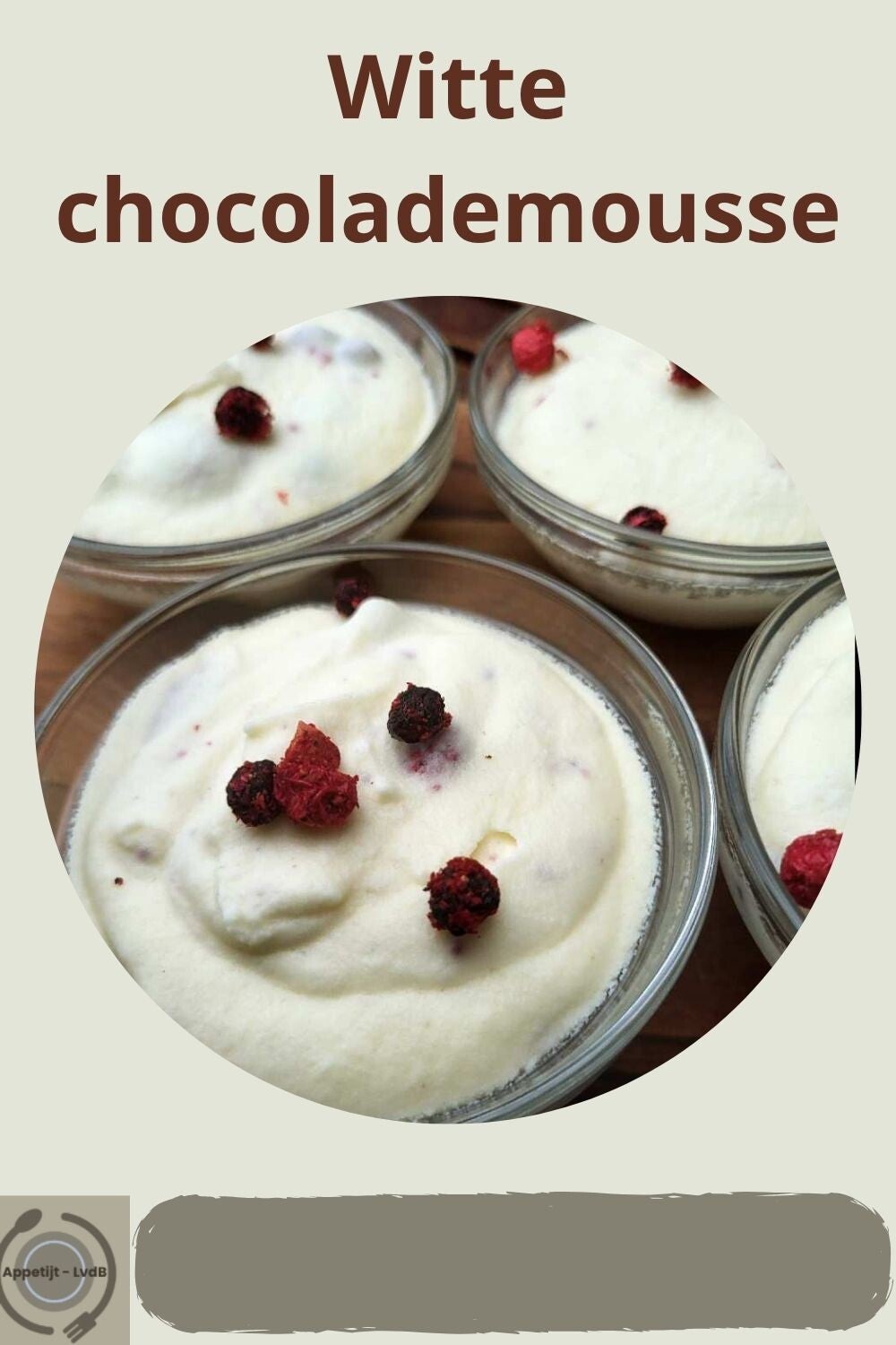 Witte chocolademousse