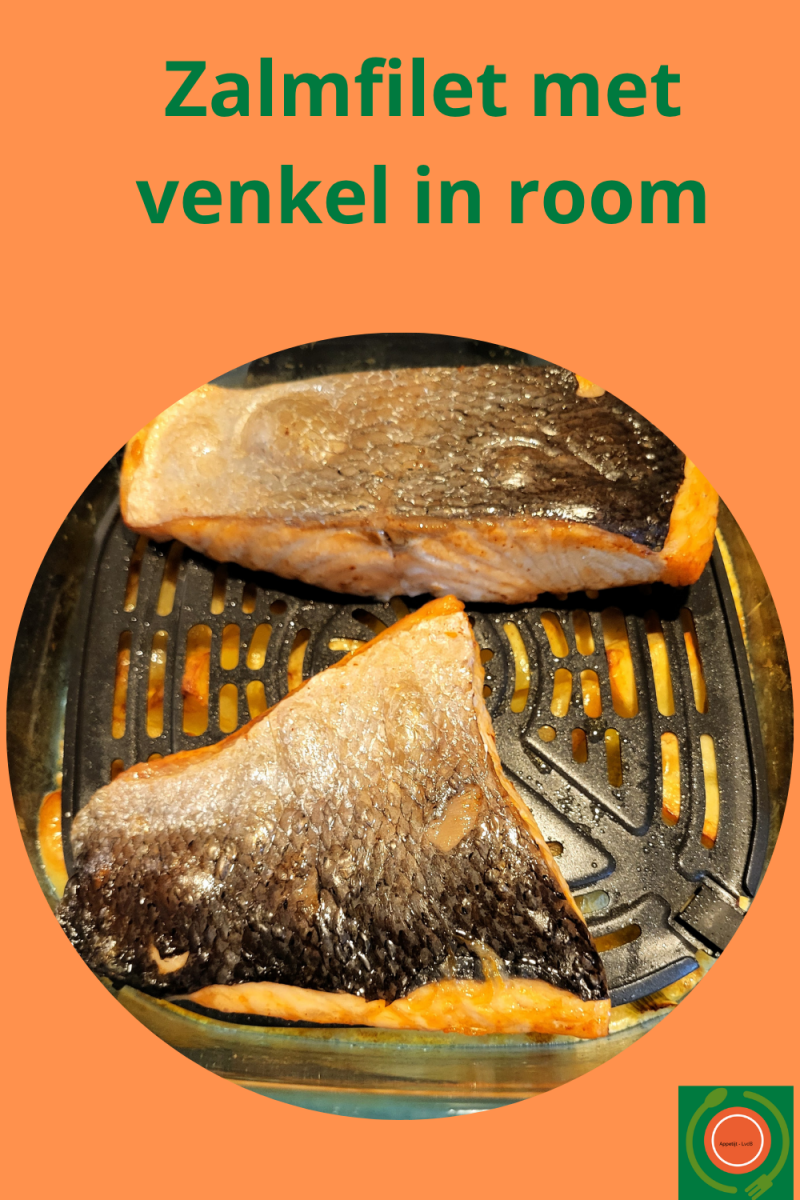 Zalmfilet met venkel in room