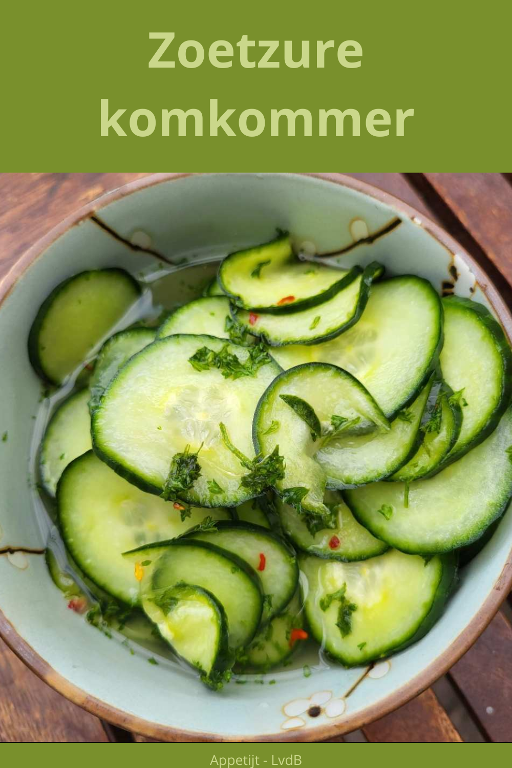 Zoetzure komkommer