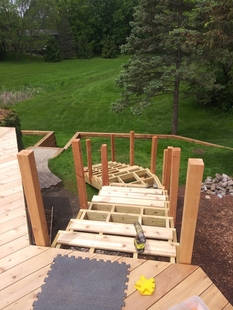 deck stairs construction
