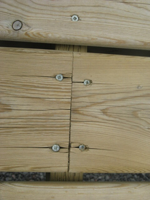 cracked board ends