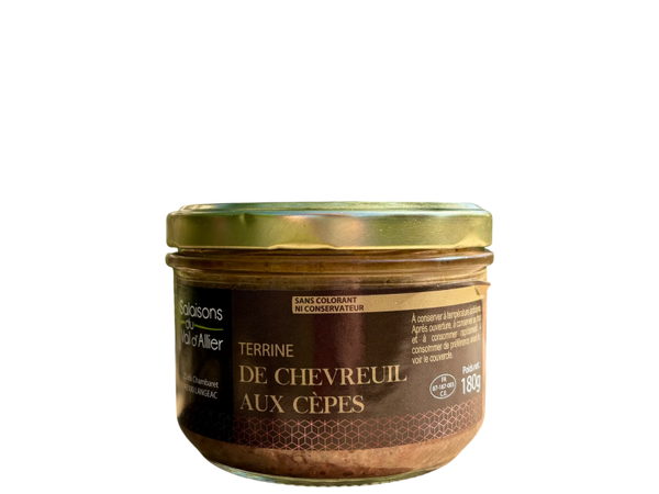 TERRINE DE CHEVREUIL AUX CEPES