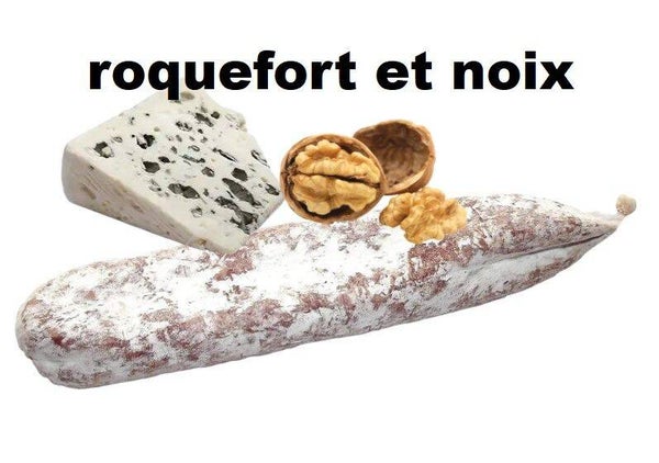 SAUCISSON AU ROQUEFORT ET NOIX