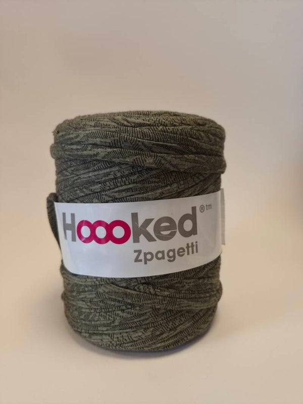 Hoooked Zpagetti 37 Print Legergroen/zwart