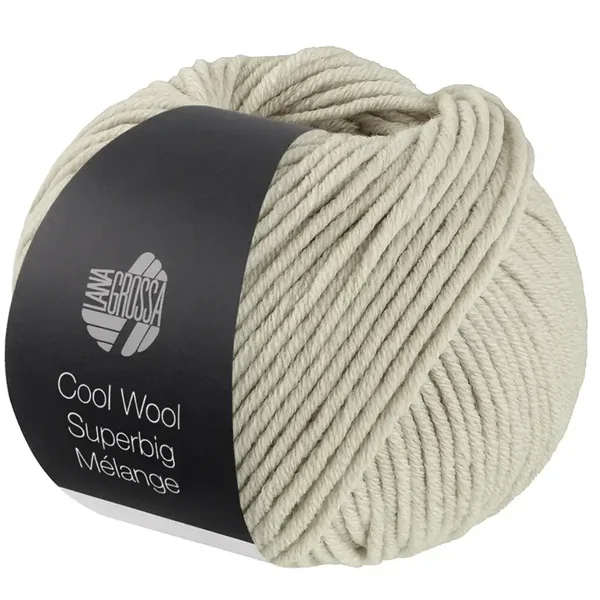 Lana Grossa Cool Wool Superbig 231 Grijs Gemeleerd