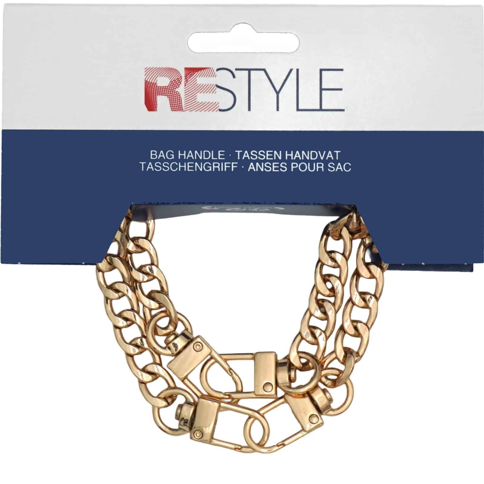 Restyle Tasketting Goud 25 cm 2 stuks