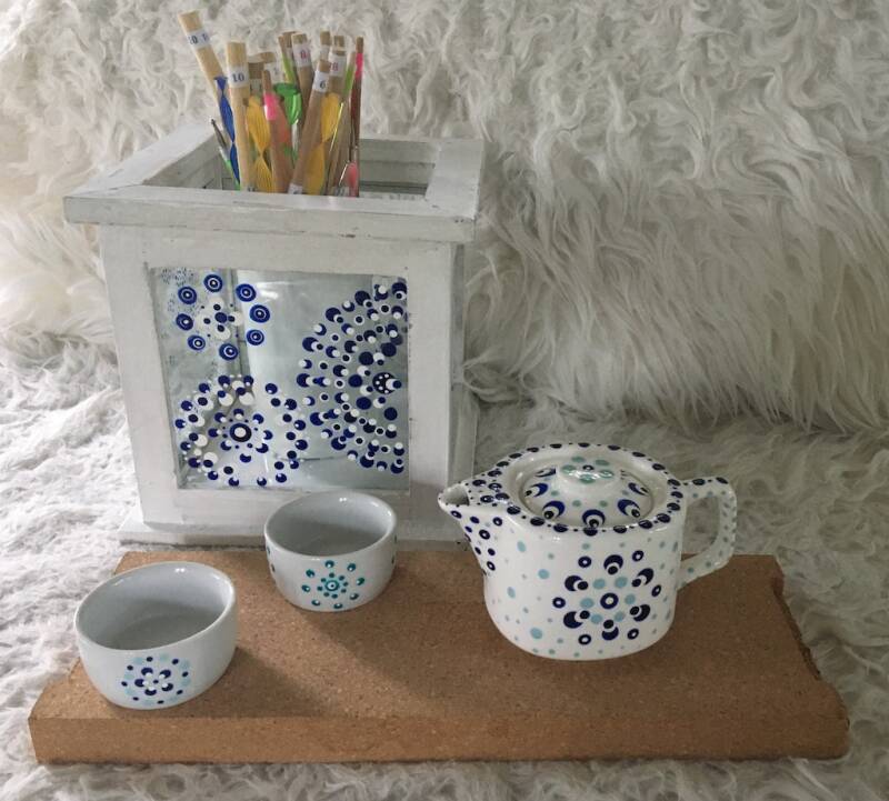 stippen porselein Tuinkamer Yvonne