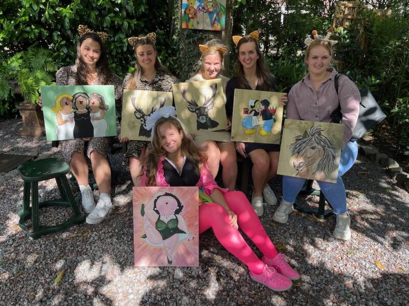 vrijgezellenfeest workshop Tuinkamer Yvonne