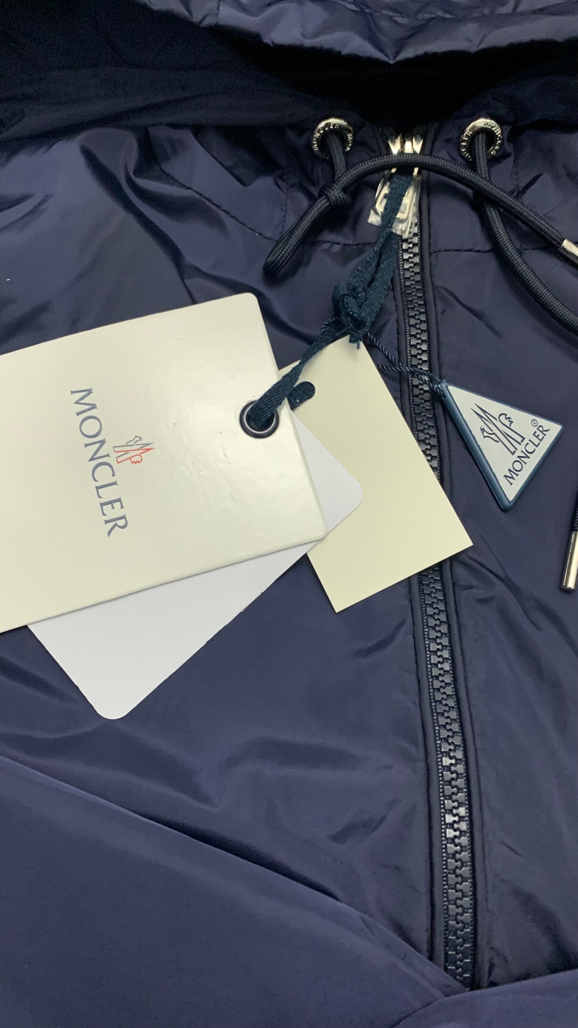Navy Blue Moncler Windbreaker