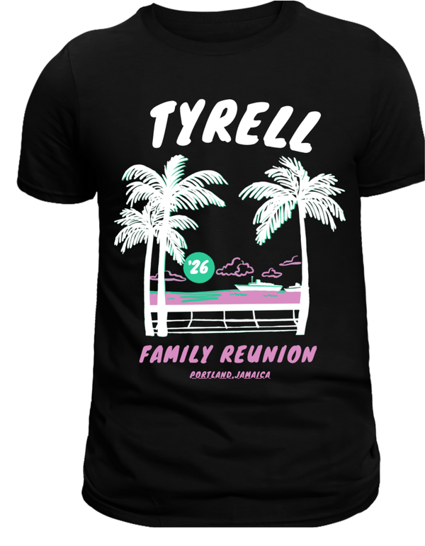 White palm tree family reunion