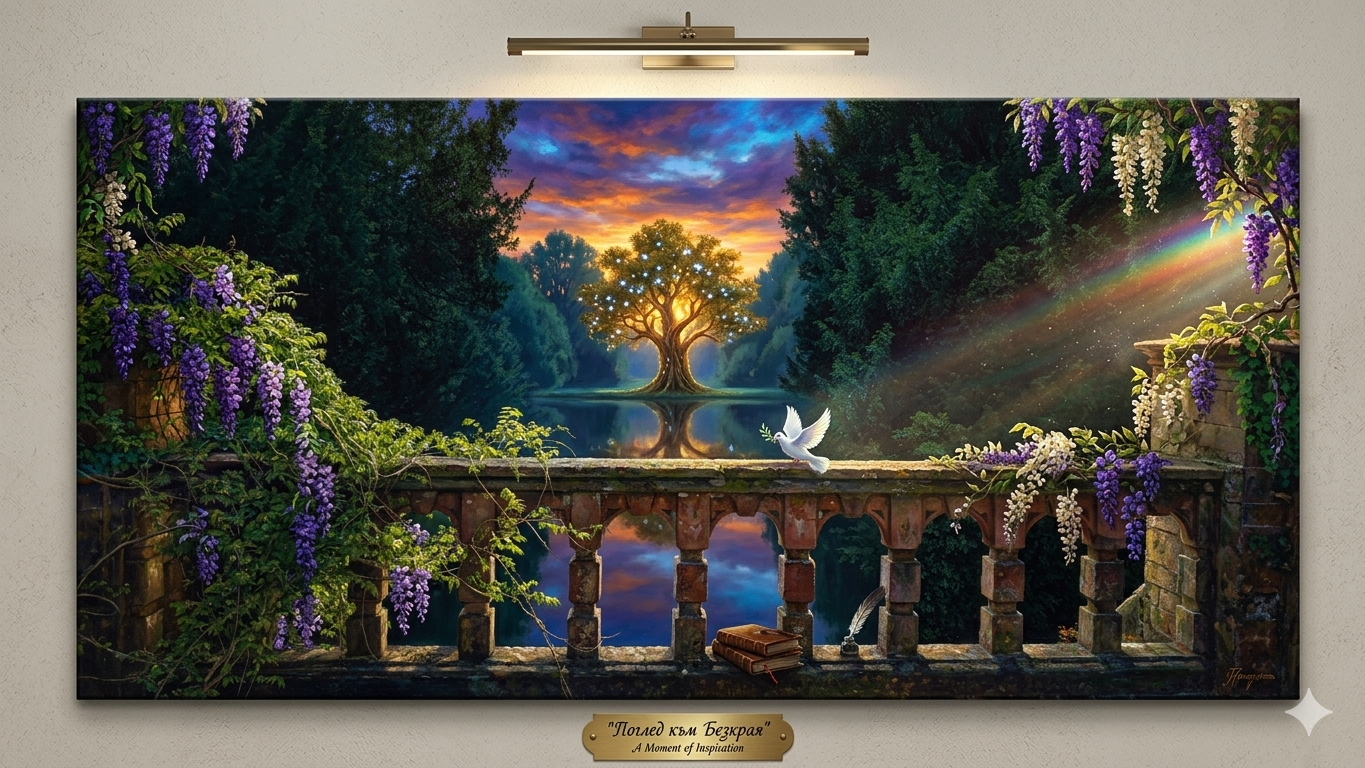 The Wishing Bridge is a real bridge that has been interpreted in a portrait. 29 х 36