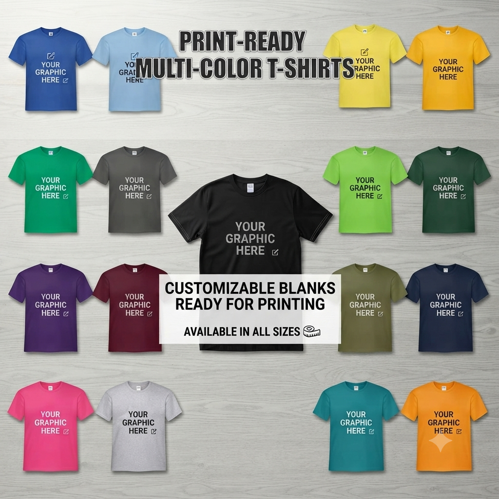 T-shirt with a choice of color to your liking Scan QR CODE