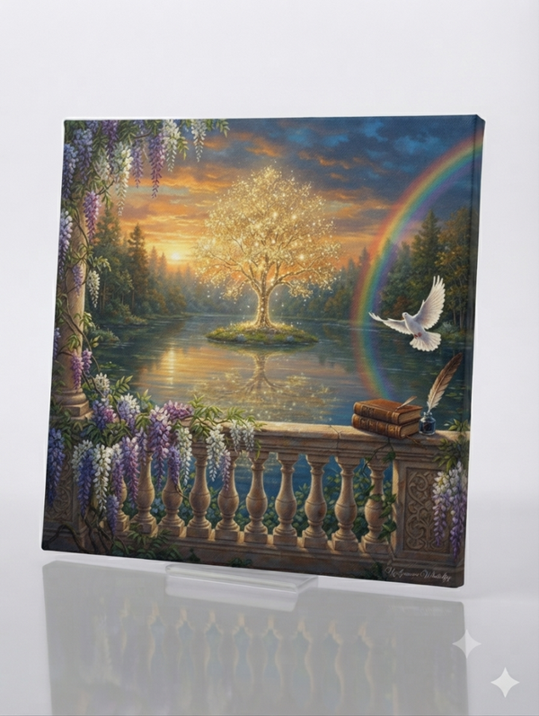 The Wishing Bridge is a real bridge that has been interpreted in a portrait. 20 20
