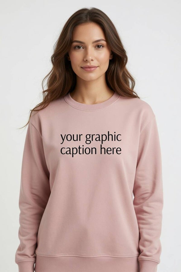 Pink long sleeve t-shirt for your personalization logo or graphics