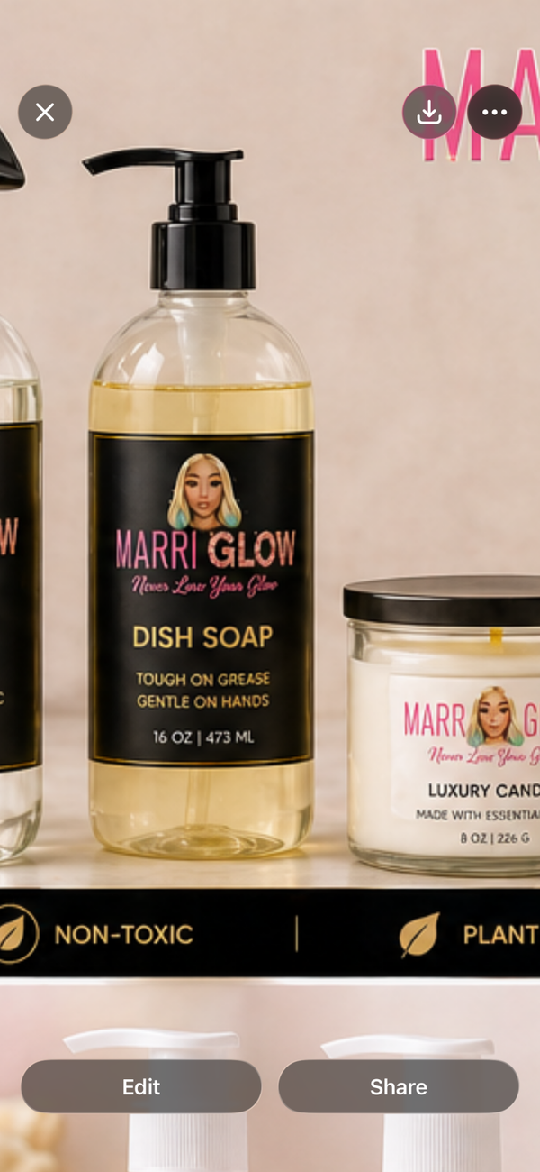 Glow dish soap