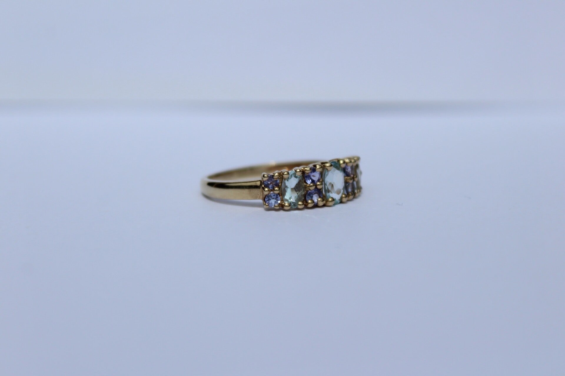 Teddy - Tanzanite&Topaz cluster ring